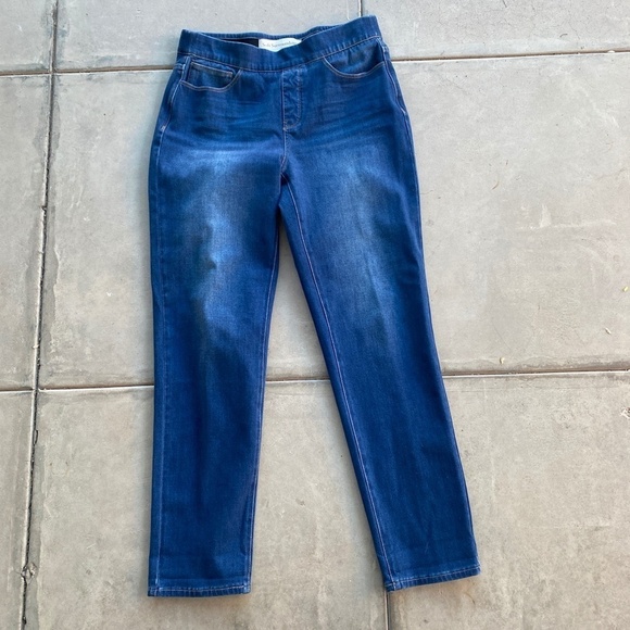 Soft Surroundings Denim - Soft Surroundings Pull on Stretch Slim Leg Blue Jean Legging Pants Size M​​​